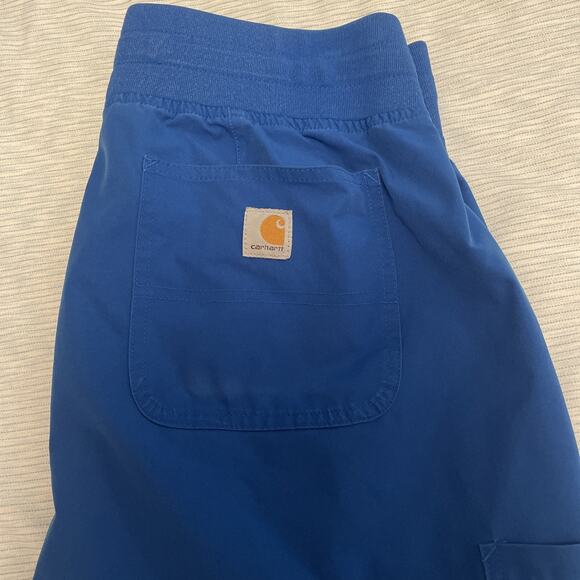 Carhartt Women’s Force Essentials Jogger Scrub Pants Royal Blue Size M Quick-Dry - Picture 1 of 10